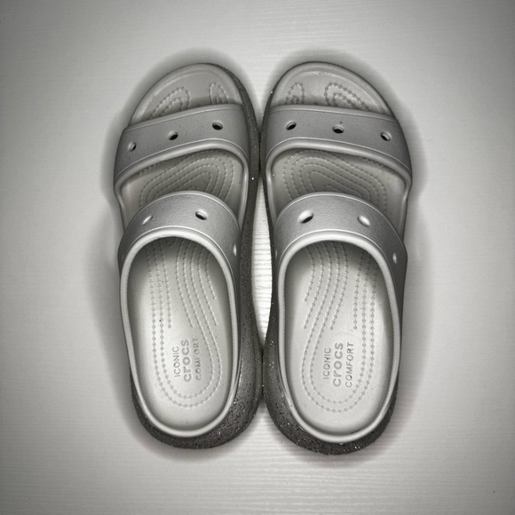 Crocs Classic Crush Platform Sandals Womens- Size 9 - Picture 5 of 8